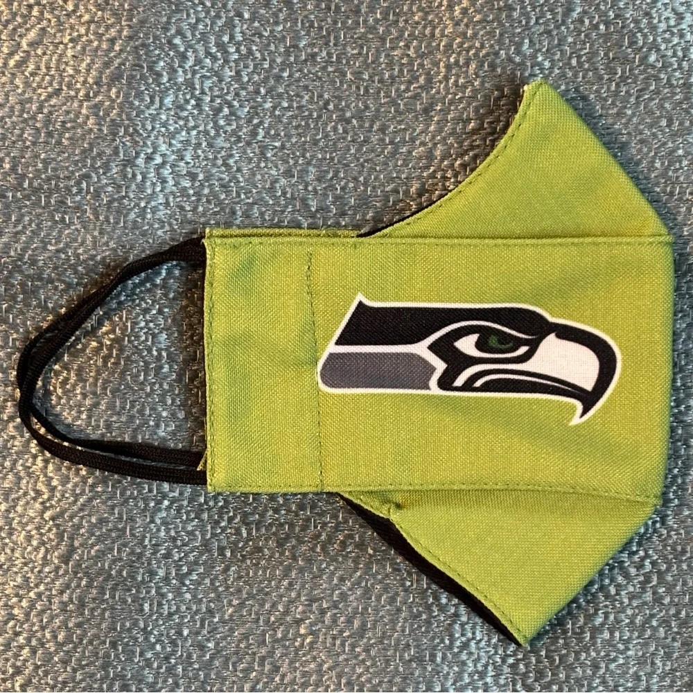 Seattle Seahawks Reusable Face Covering Mask. Youth.